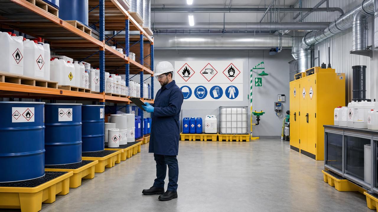 armazenamento de produtos químicos